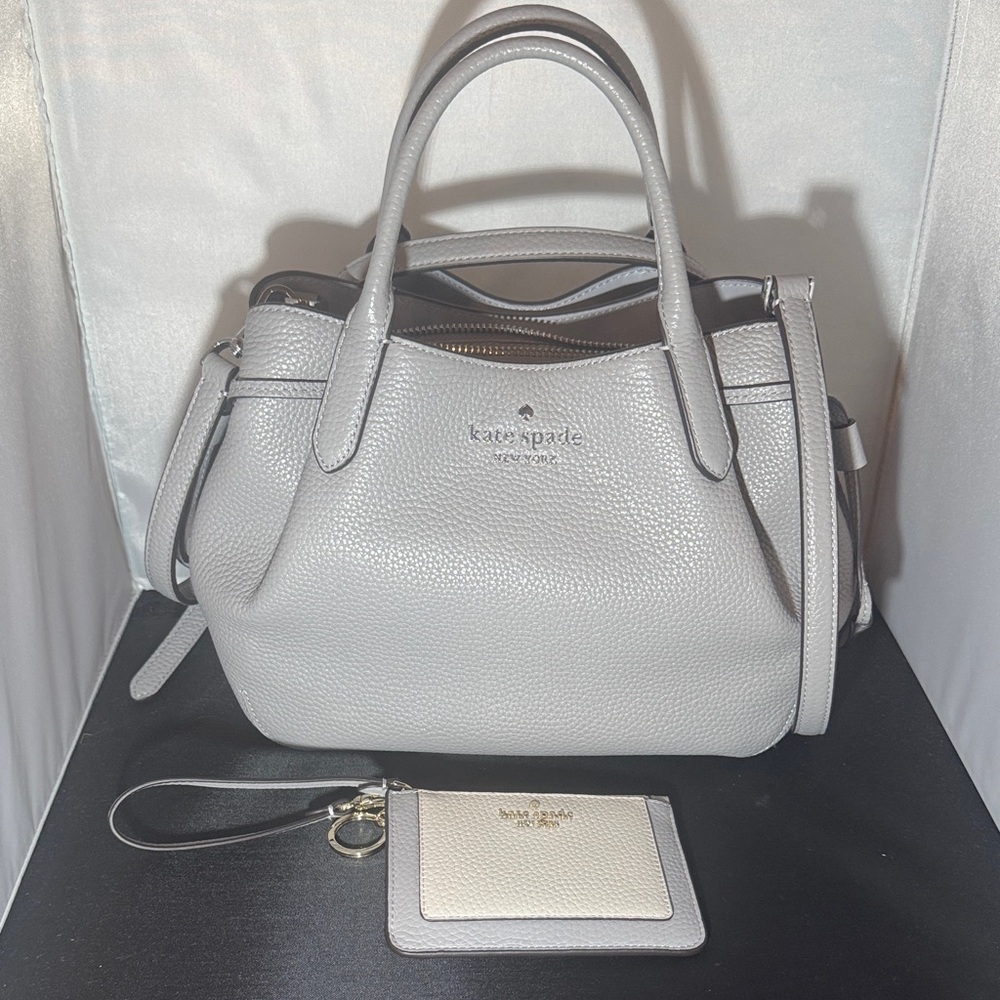 Kate Spade Light Gray Satchel Bag